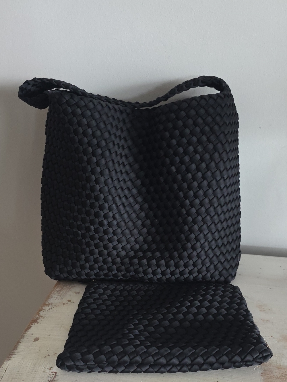 Naghedi Nomad Hobo Bag In Black With Pouch